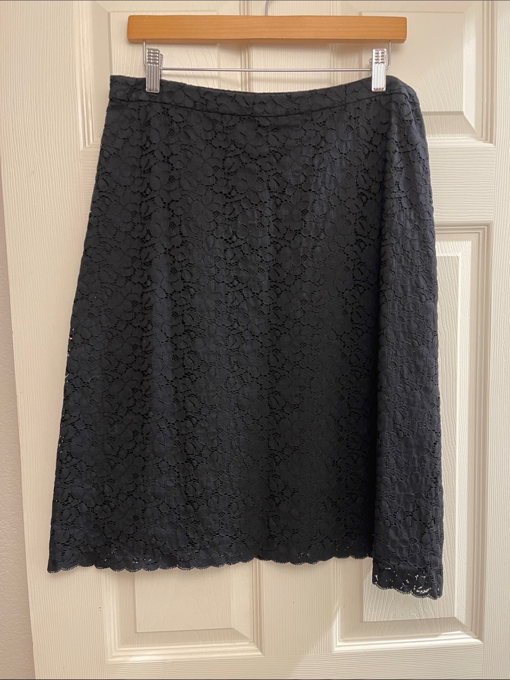 Banana Republic Black Lace A-Line Skirt